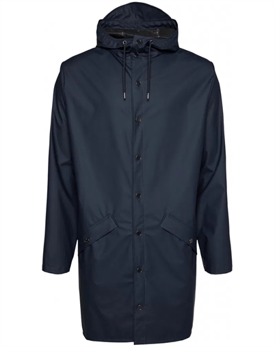 Rains - Lang Regnjakke - Unisex - Navy
